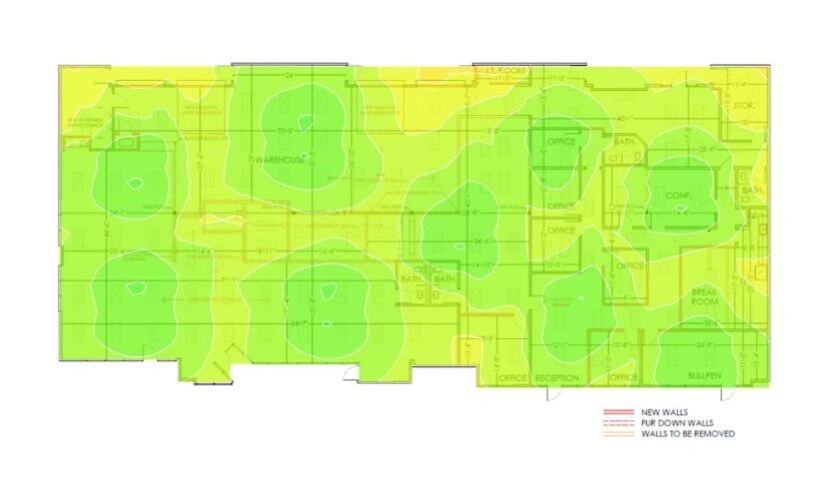 Ekahau Site Survey - Predictive Survey, Oklahoma City, USA